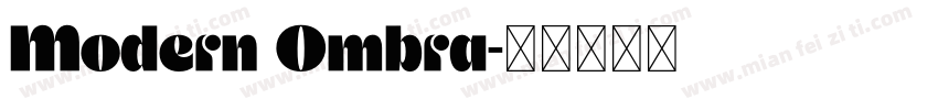 Modern Ombra字体转换